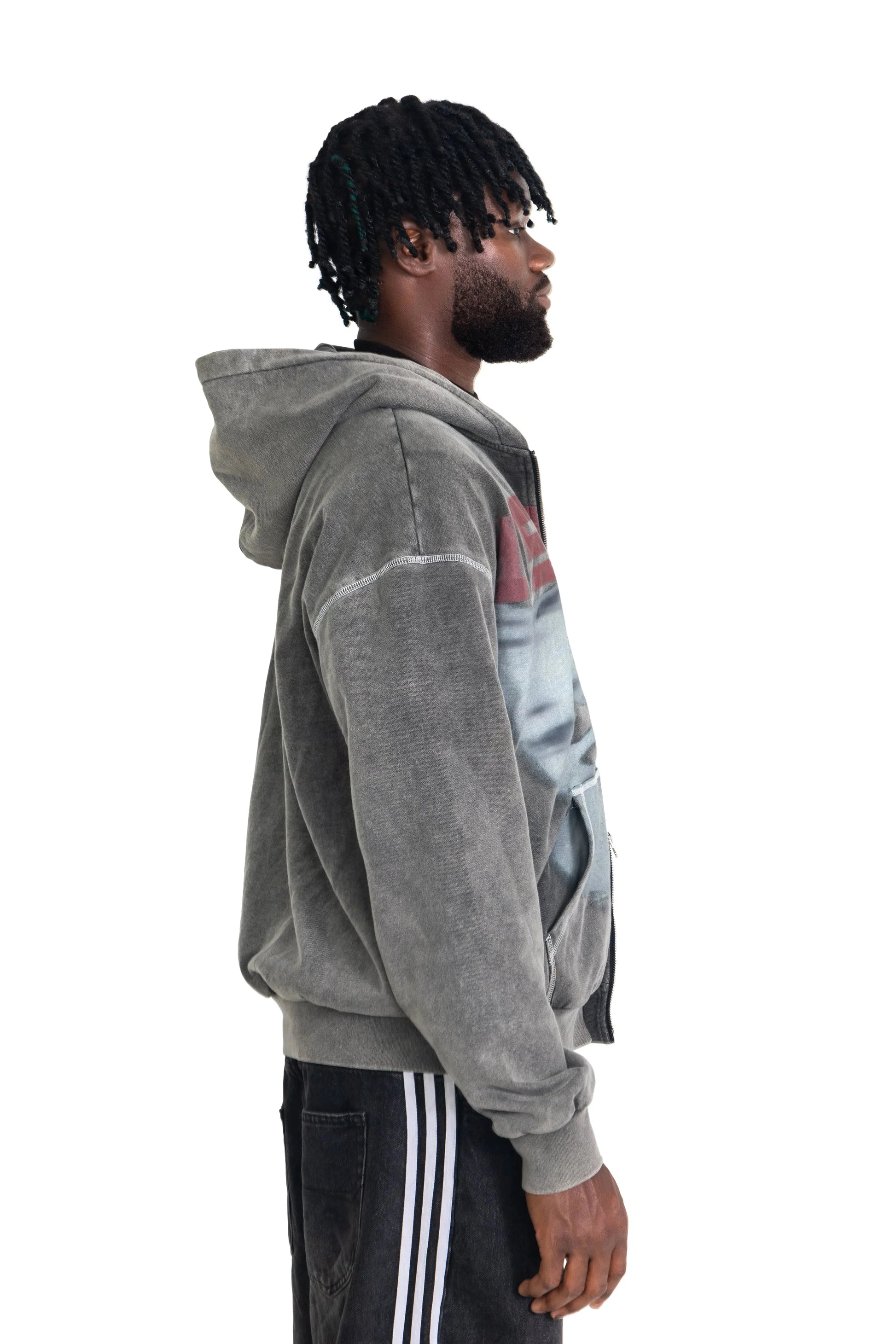 95 KISS HOODIE - GRAPHITE - FALMARAN