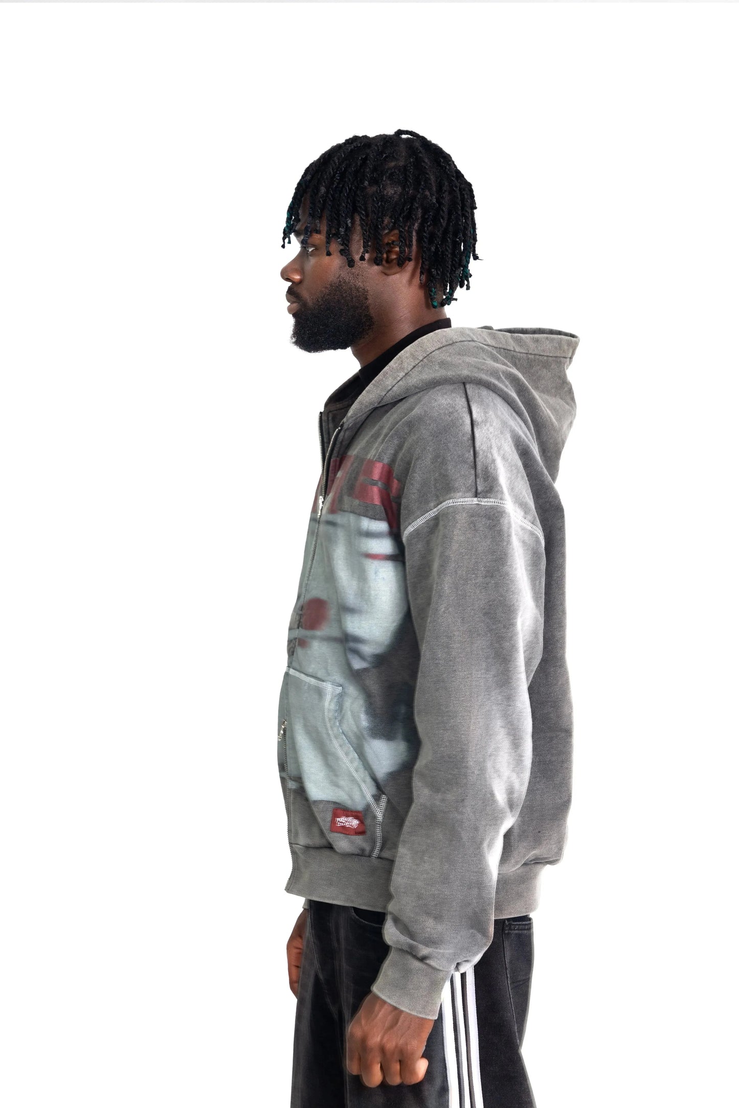 95 KISS HOODIE - GRAPHITE - FALMARAN