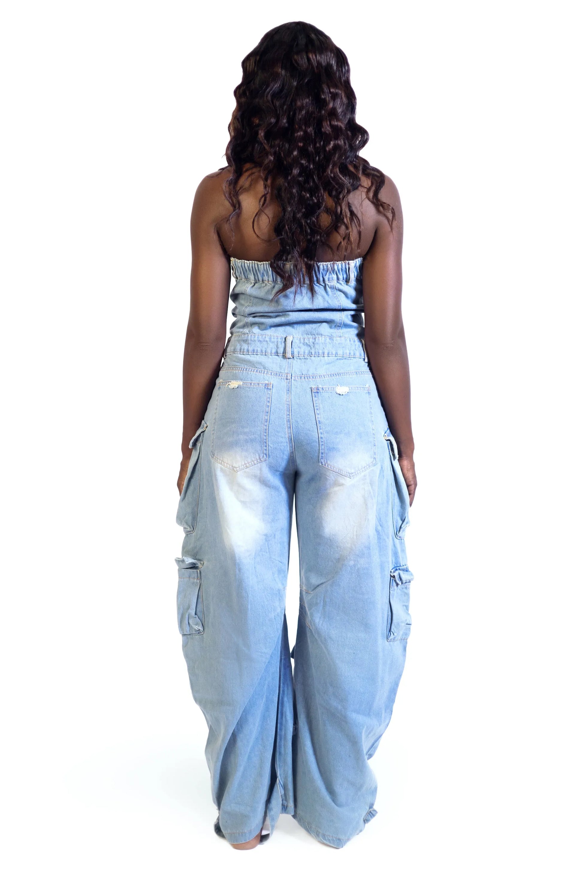 HERA DENIM JUMPSUIT - FALMARAN