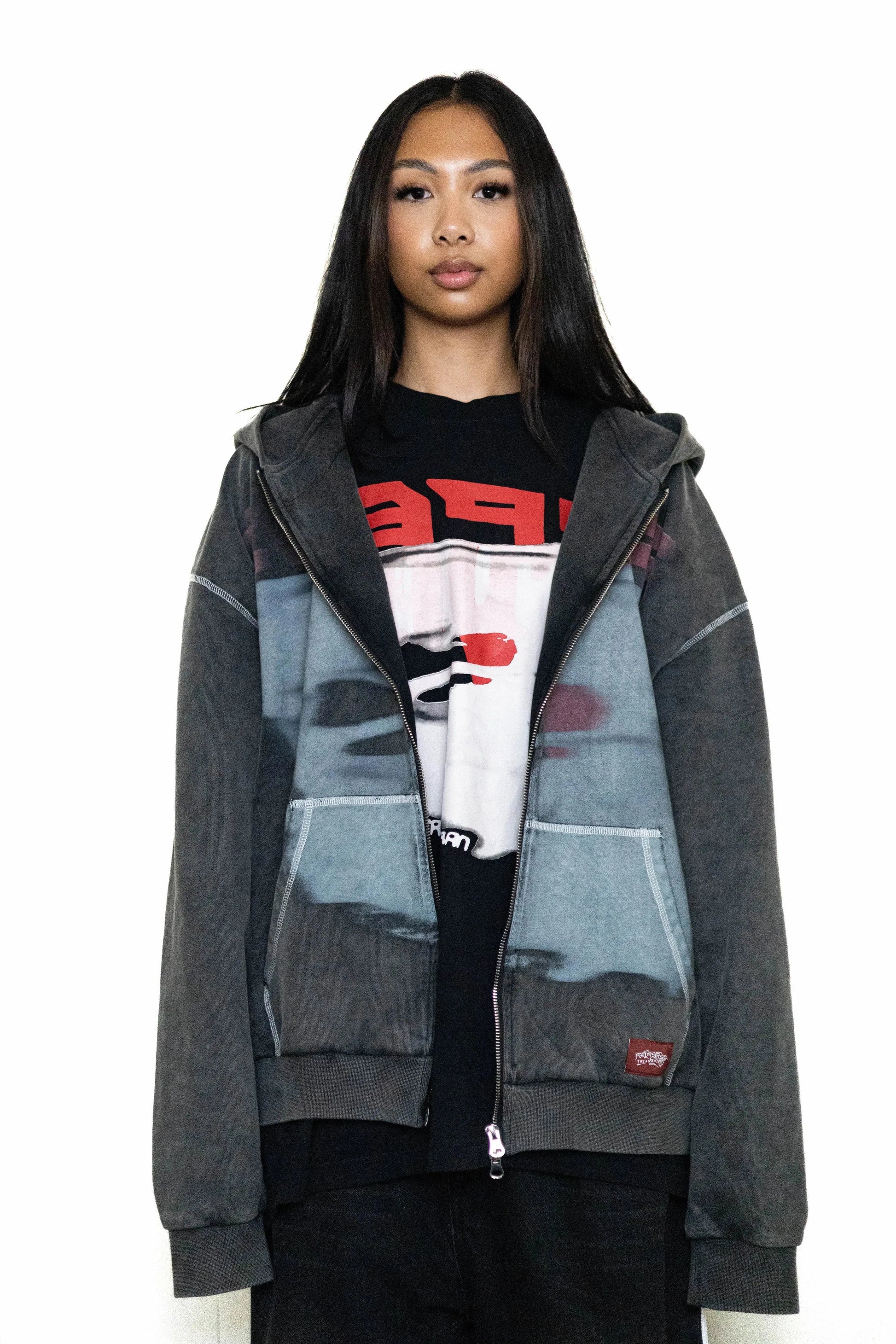 95 KISS HOODIE - GRAPHITE - FALMARAN