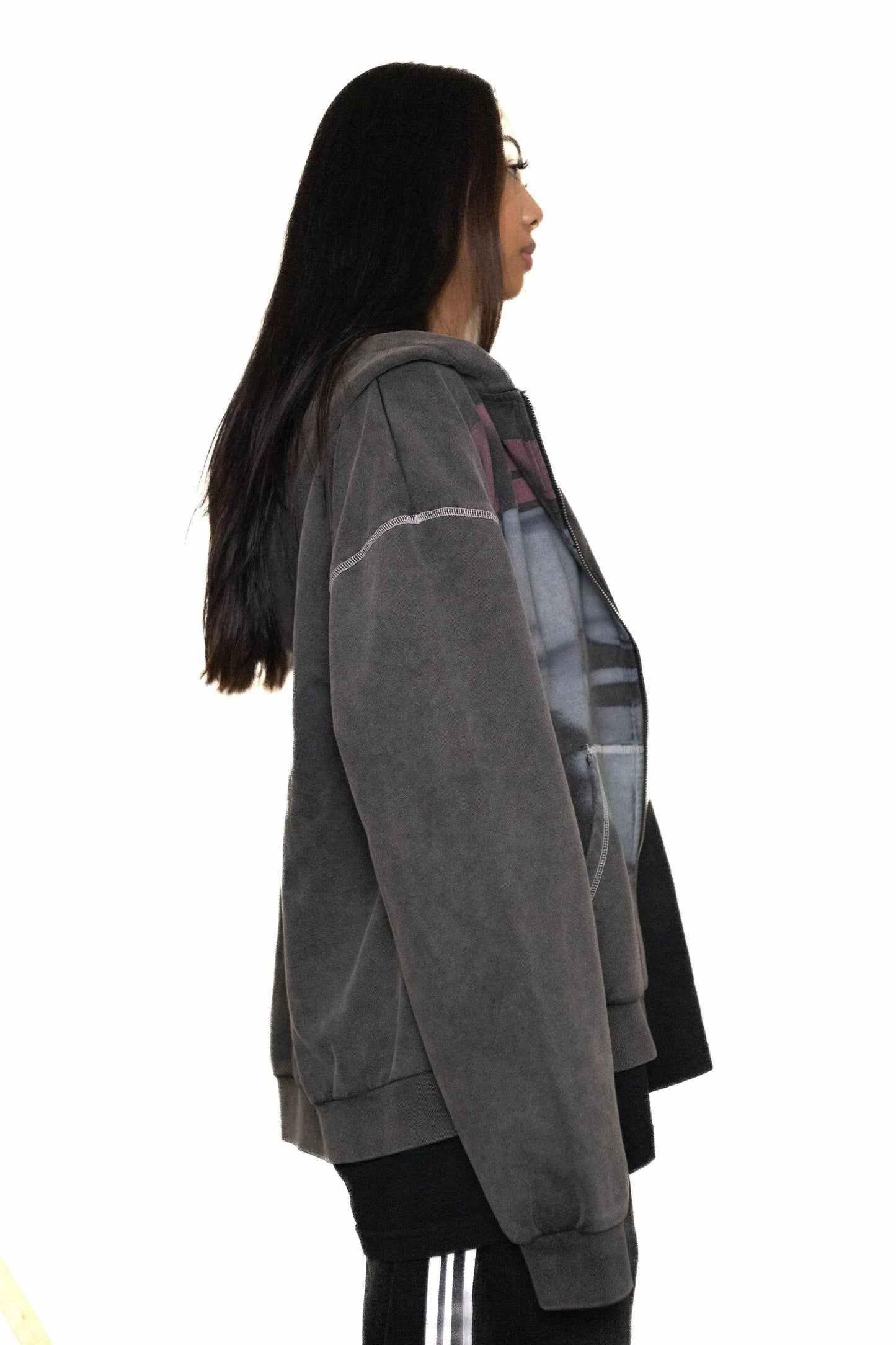 95 KISS HOODIE - GRAPHITE - FALMARAN