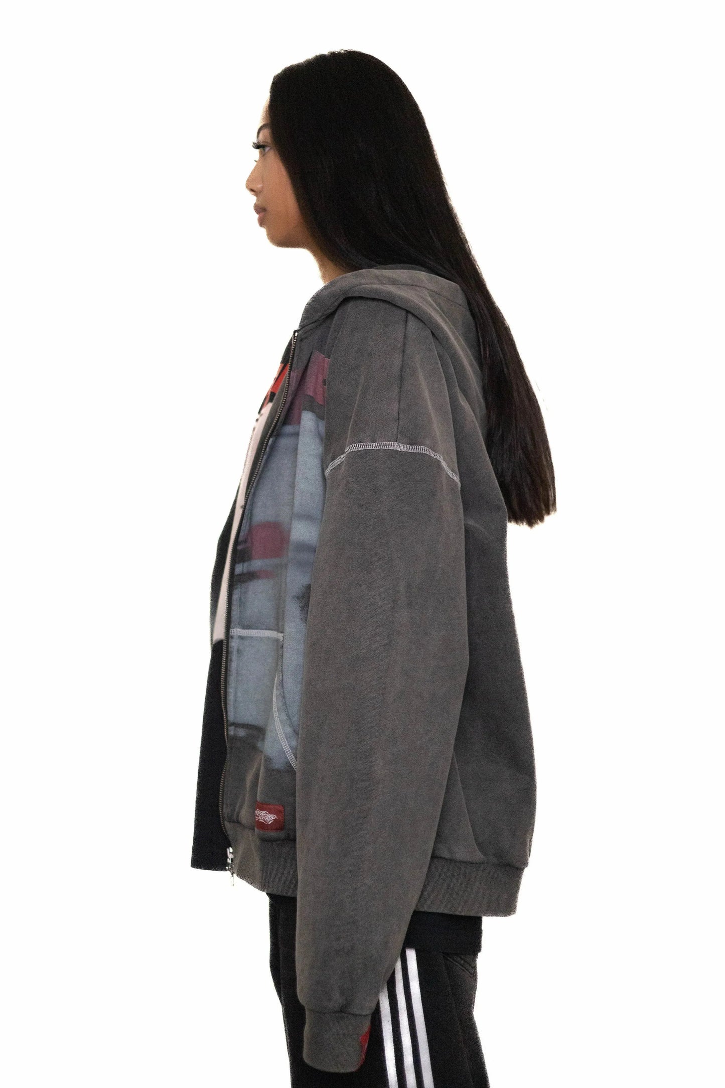 95 KISS HOODIE - GRAPHITE - FALMARAN