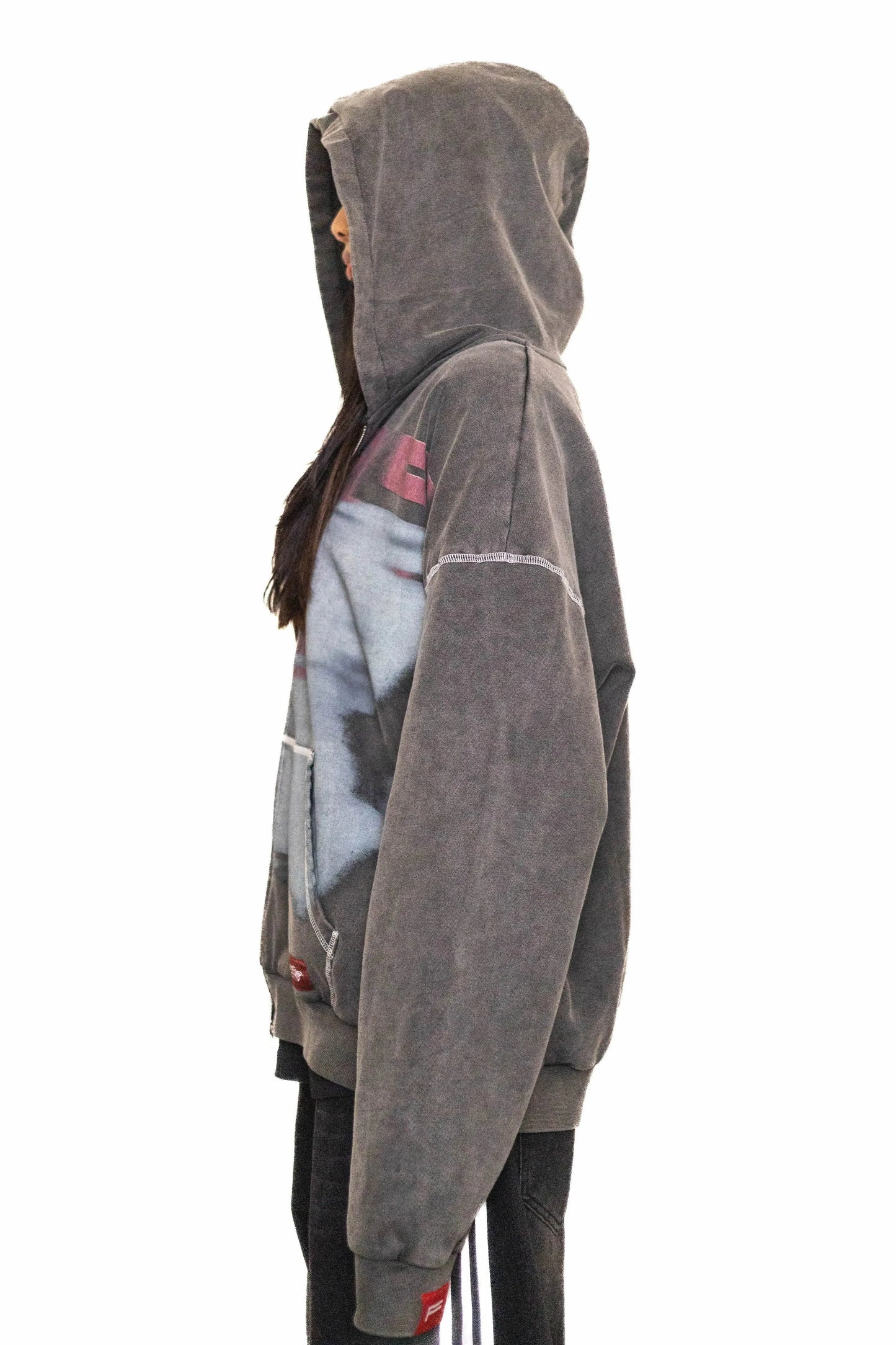 95 KISS HOODIE - GRAPHITE - FALMARAN