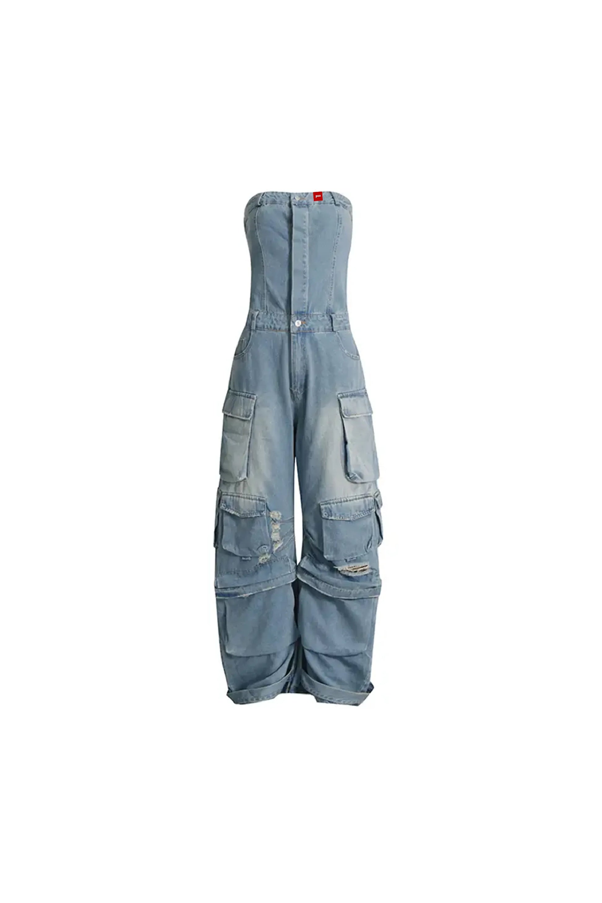 HERA DENIM JUMPSUIT - FALMARAN